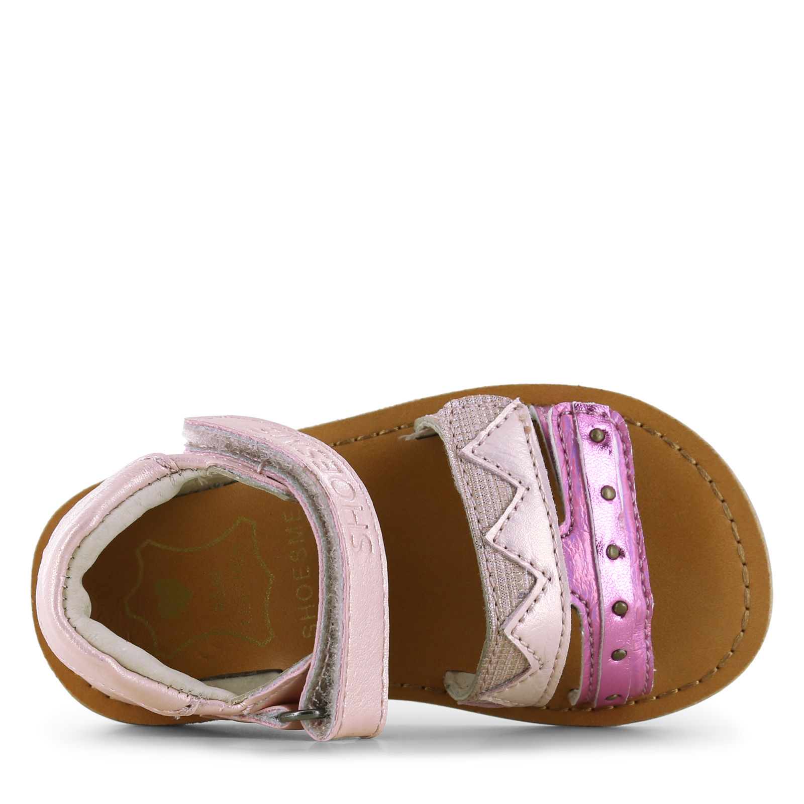 Shoesme metallic roze sandaal Metallic, Microfiber leer | Meisjes schoenen
