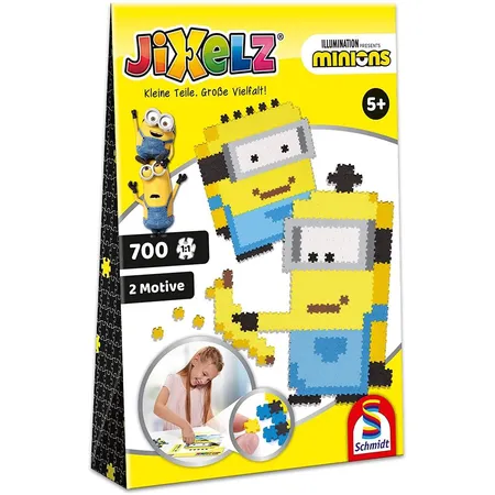 Schmidt Spiele Puzzle - Jixels Minions, 700 Teie, 2 Motive mit Designvorlage