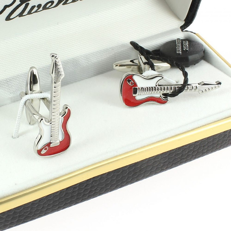 Boutons de manchette, Guitar Knopfler rouge