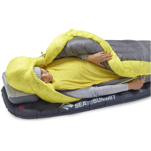 Sac de couchage SEA TO SUMMIT SPARK W 7C/45F DOWN SLEEPING BAG LONG BLACK/YELLOW