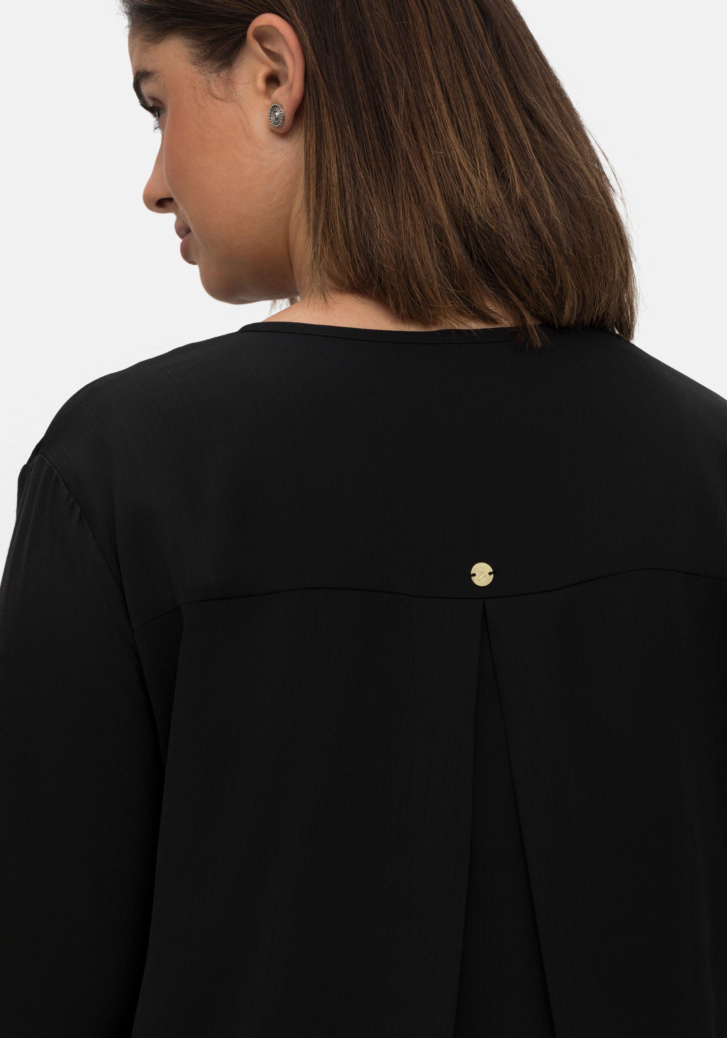 Tunika im Lagenlook aus Chiffon und Jersey