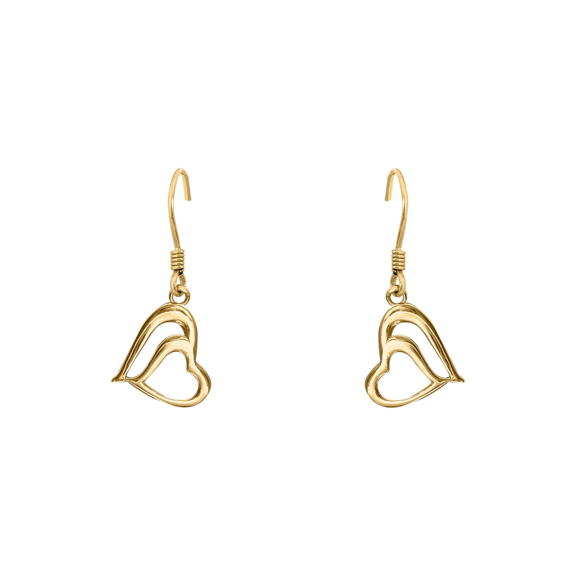 Boucles d'oreilles plaquées or