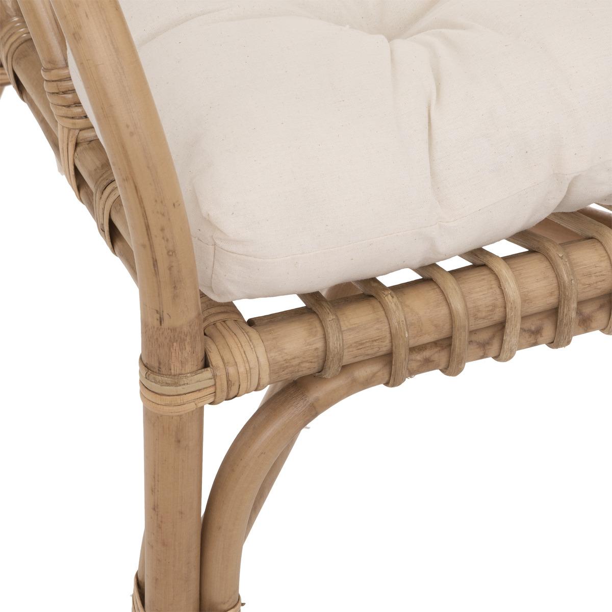 FAUTEUIL ROTIN NETA BLANC