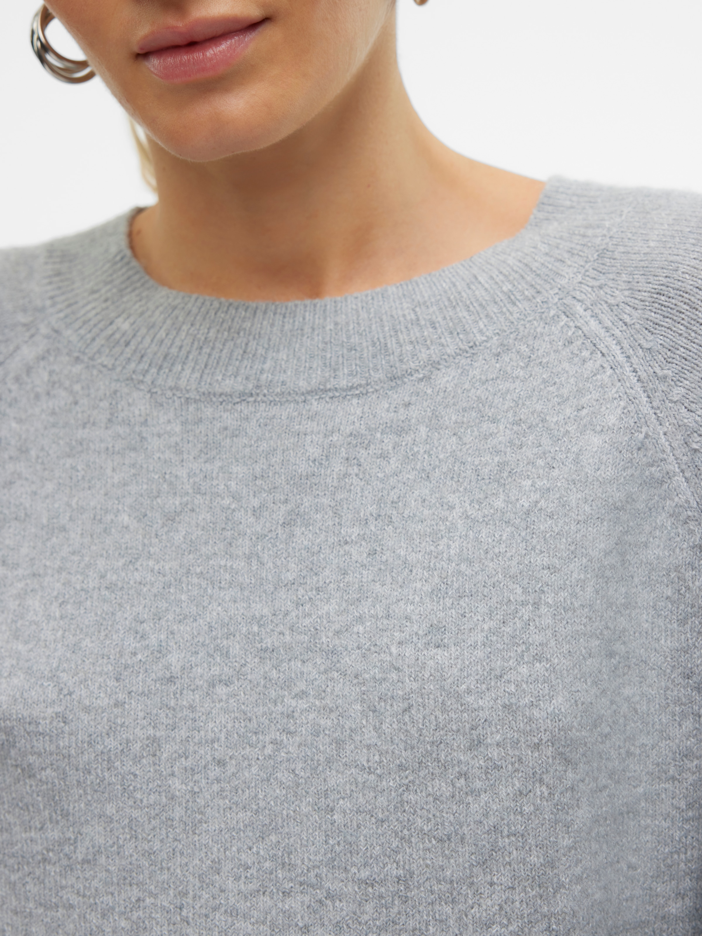 Vero Moda Rundhalspullover »VMDOFFY«, in melierter Optik