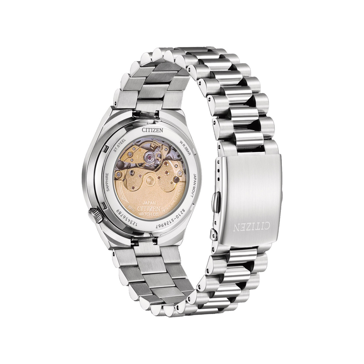 Montre CITIZEN Tsuyosa homme automatique, bracelet acier gris