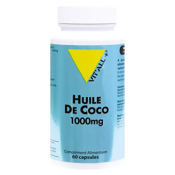 Óleo de Coco Vit'all+ 1000mg 60 cápsulas