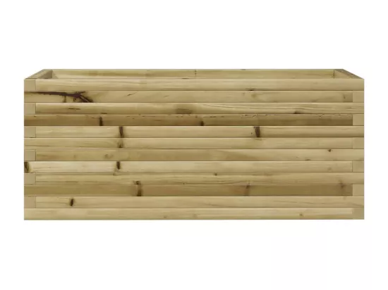 Jardinière bac lit surélevé bois marron 110 x 40 x 45.5 cm 02_0037332