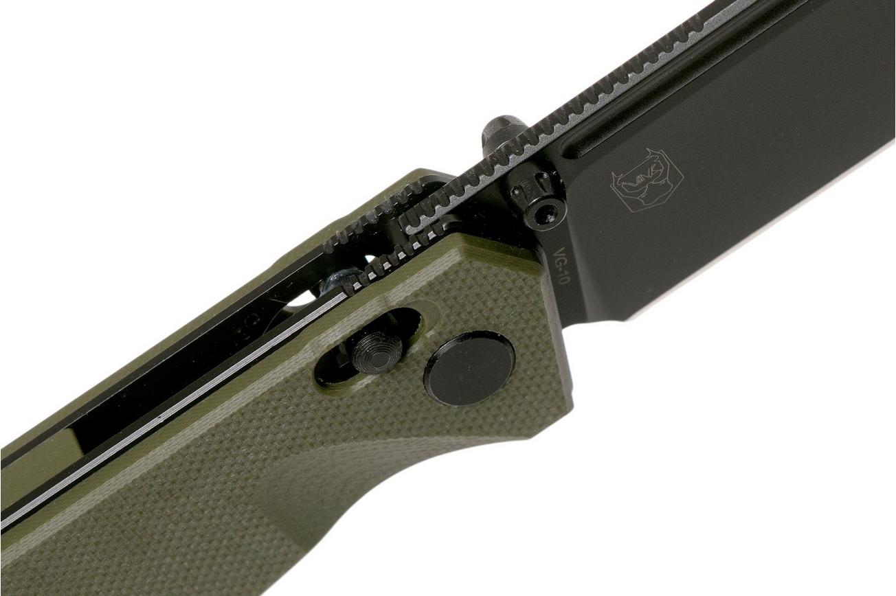 Real Steel Huginn 7652GB OD Green Black G10 zakmes