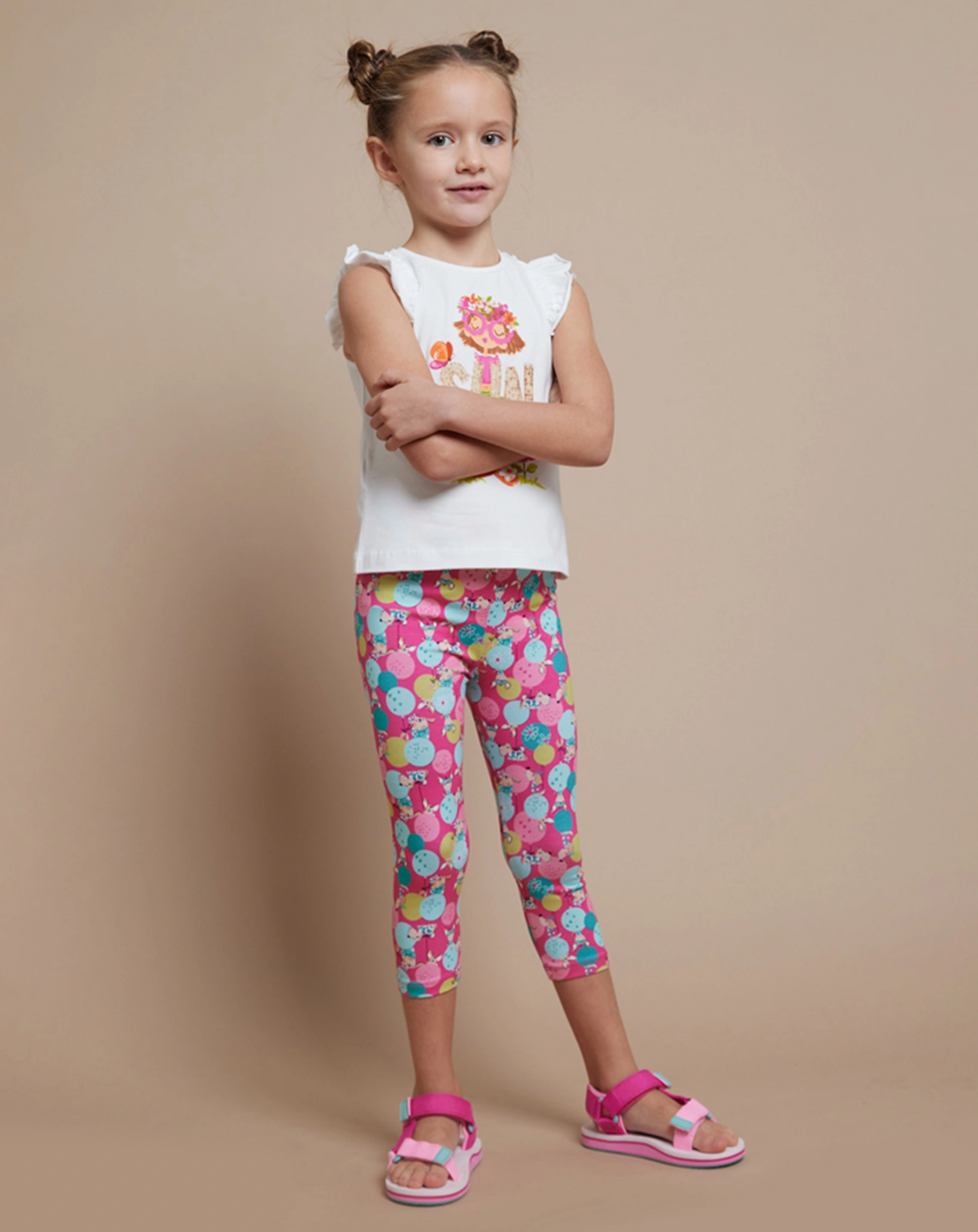 Leggings WOOF in fuchsia