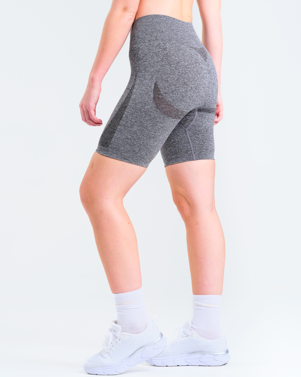 LEVITY Solar Seamless Shorts Dark Grey Marl