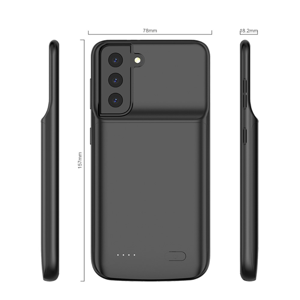 Samsung Galaxy S21 5G Backpack Akku Case (4800mAh) Schutzhülle - Schwarz
