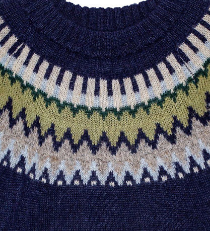 Molo Bluse - Strik - Uld/Akryl - Bae - Blåe Calm