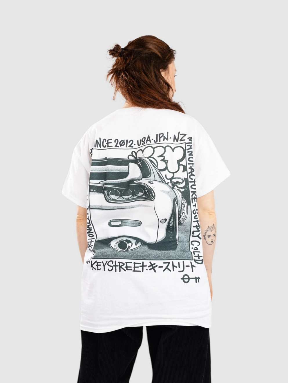 Key Street Halftone T-Shirt white