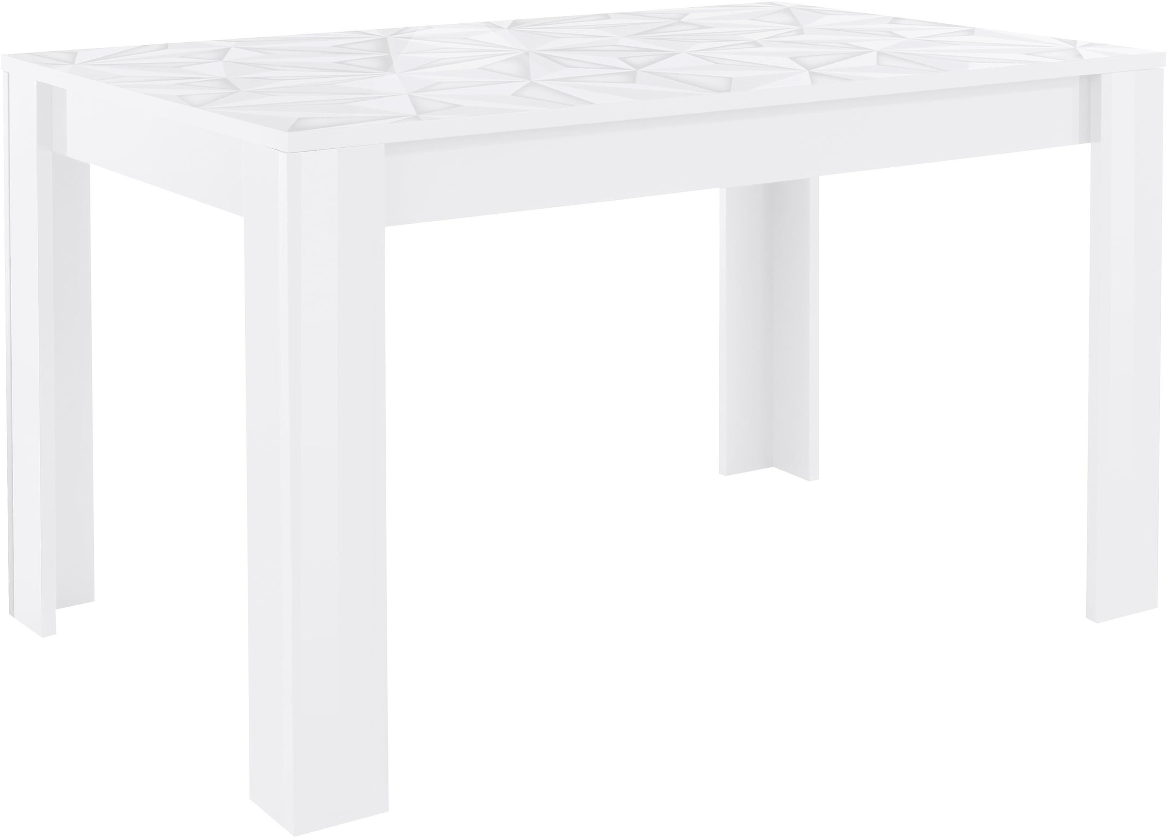 INOSIGN Esstisch »Prisma 137x90 cm, Esszimmertisch, ausziehbar, erweiterbar auf 185 cm« rechteckig,Tischplatte Stärke 22 mm u. mit elegantem Siebdruck
