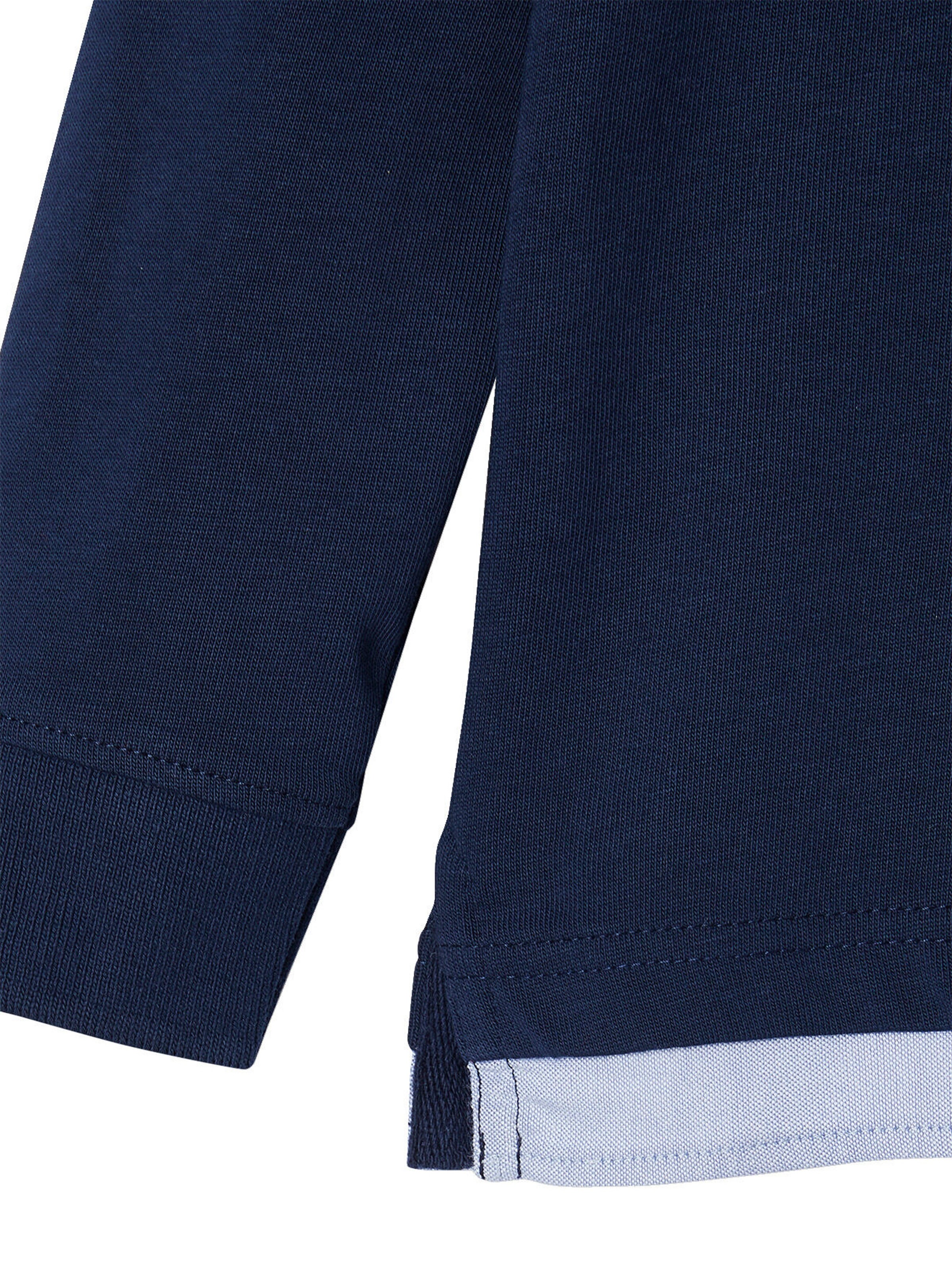 Vertbaudet Jungen Poloshirt mit Lageneffekt dunkel blau
