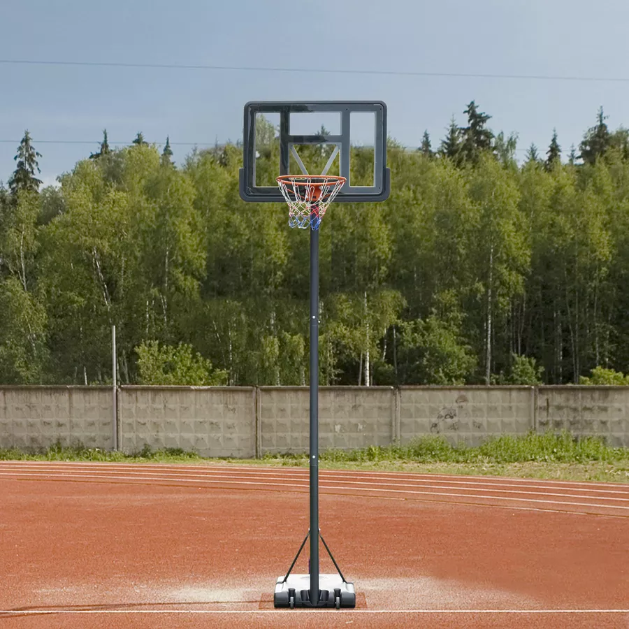 HOMCOM Basketballständer Schwarz