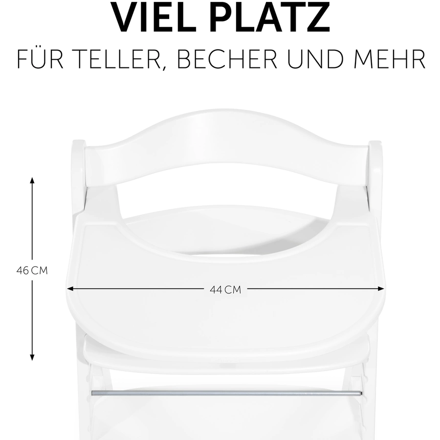 hauck Alpha Esstisch Click Tray White