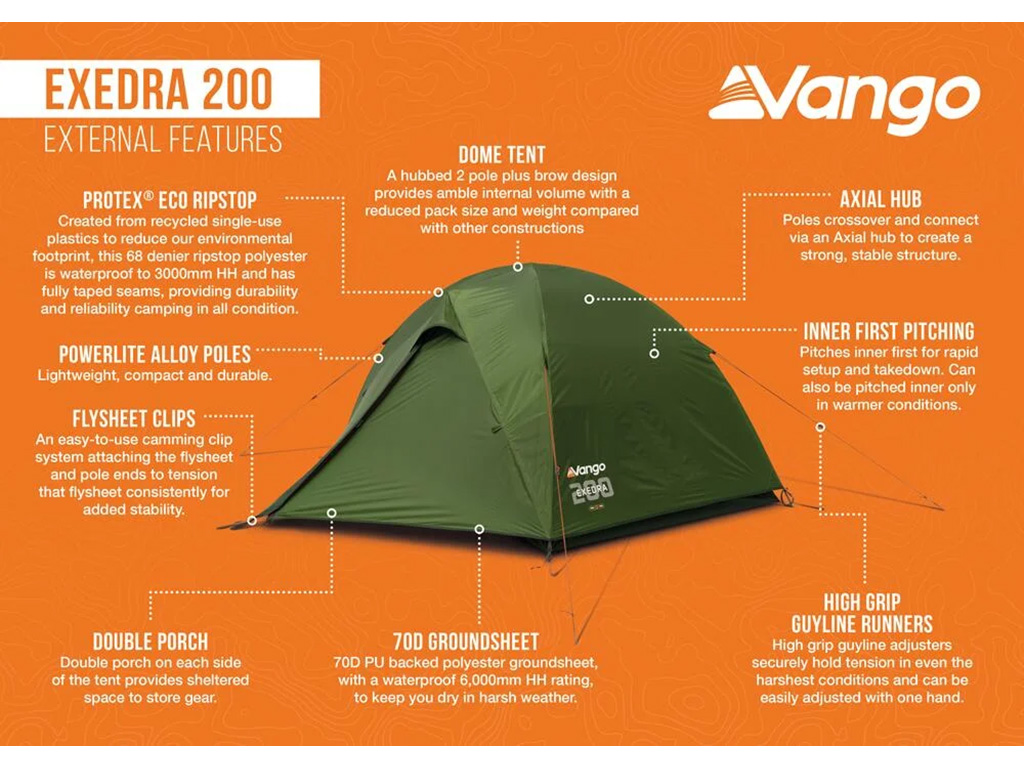 Vango Exedra 200 koepeltent