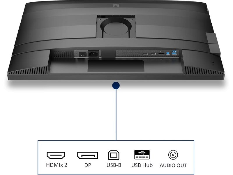 Philips Monitor 27B2N4500/00 27″ IPS-Business-Monitor mit QHD-Auflösung und 120-Hz-Refresh-Rate
