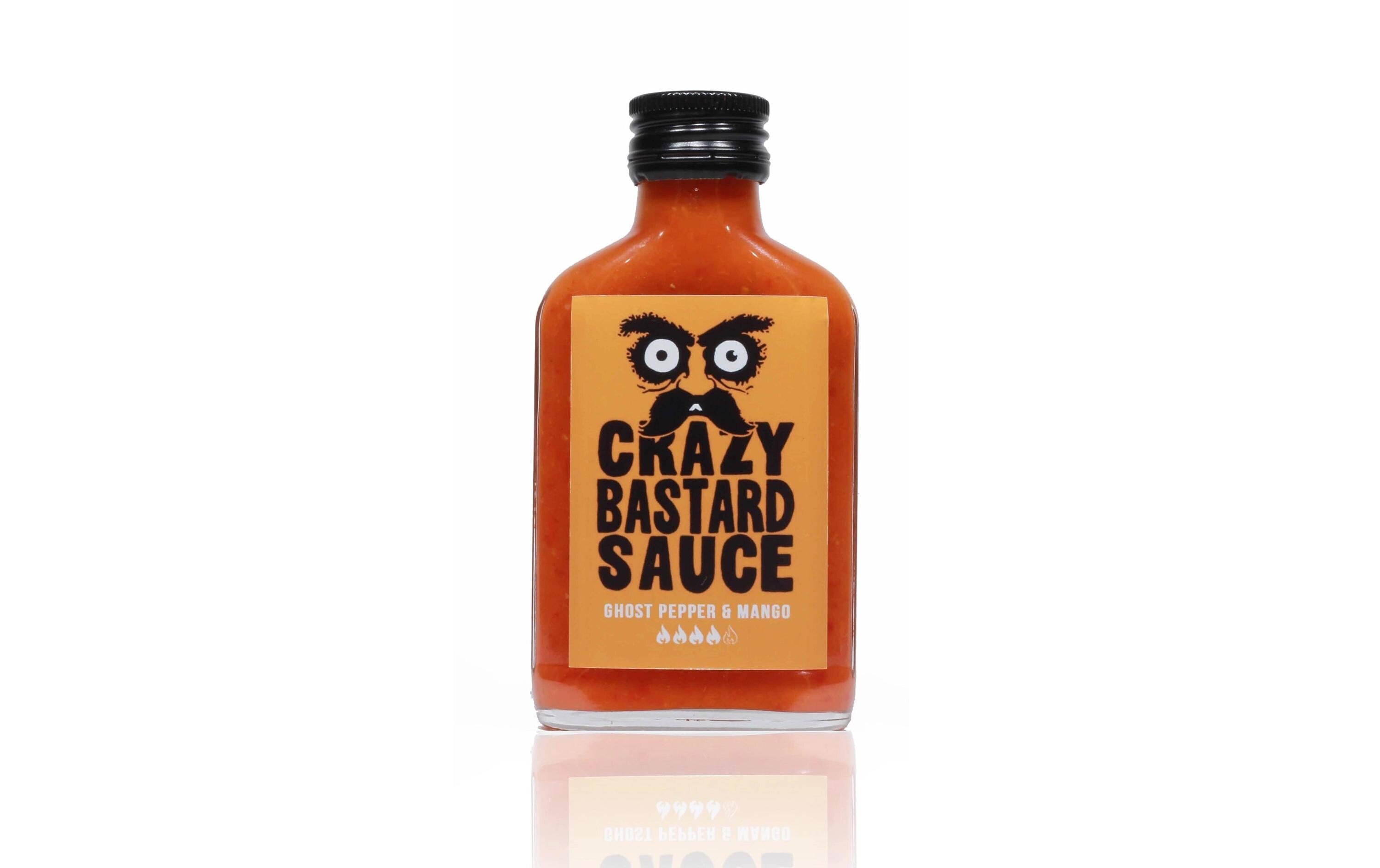 Hot Sauce Ghost Pepper und Mango 100 mlFruchtige Chilisauce mit reifer Mango und feuriger Schärfe