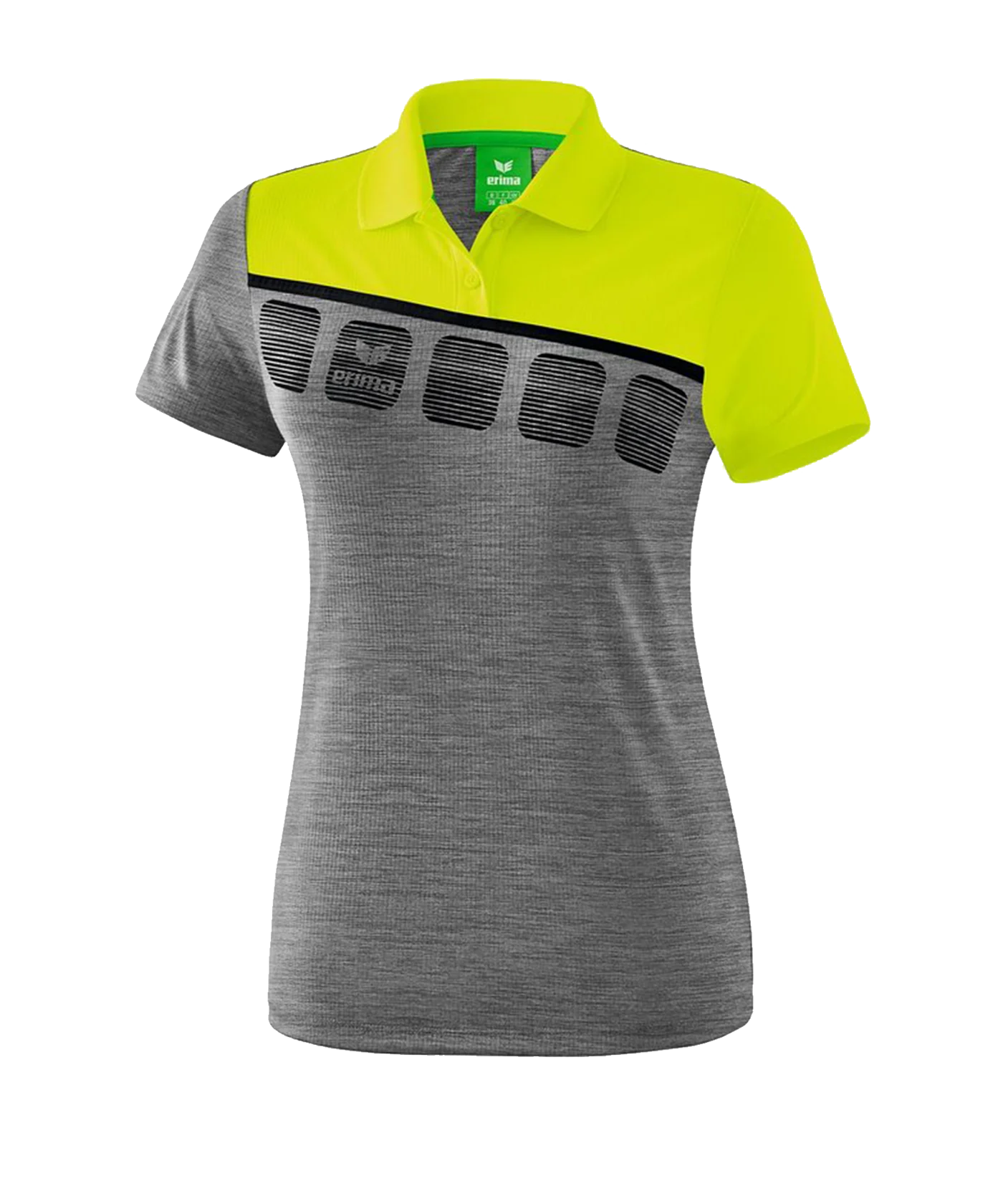 Erima 5-C Poloshirt Damen Grau Grün