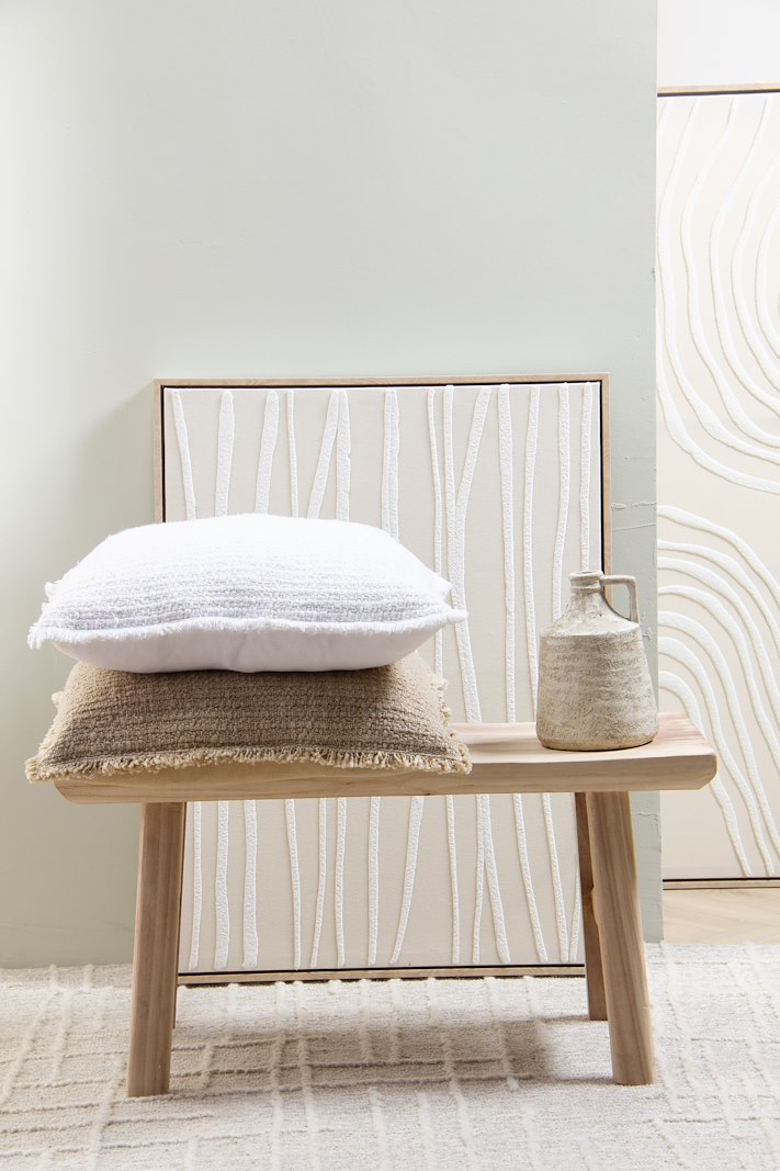 Pauline benk Naturfarget tre H40xL80cm