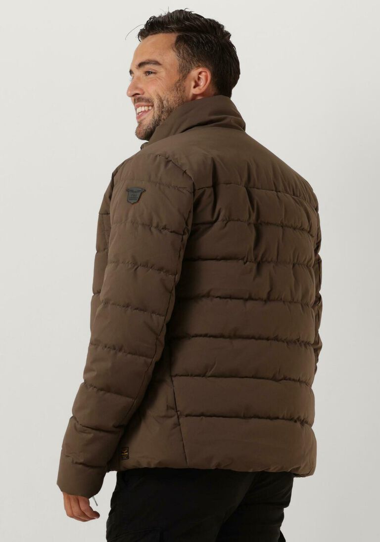 PME LEGEND bruine pme legend gewatteerde jas short jacket airgeneer perfor stretch