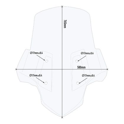 Bulle Givi Haute protection Incolore 5132DT - Incolore