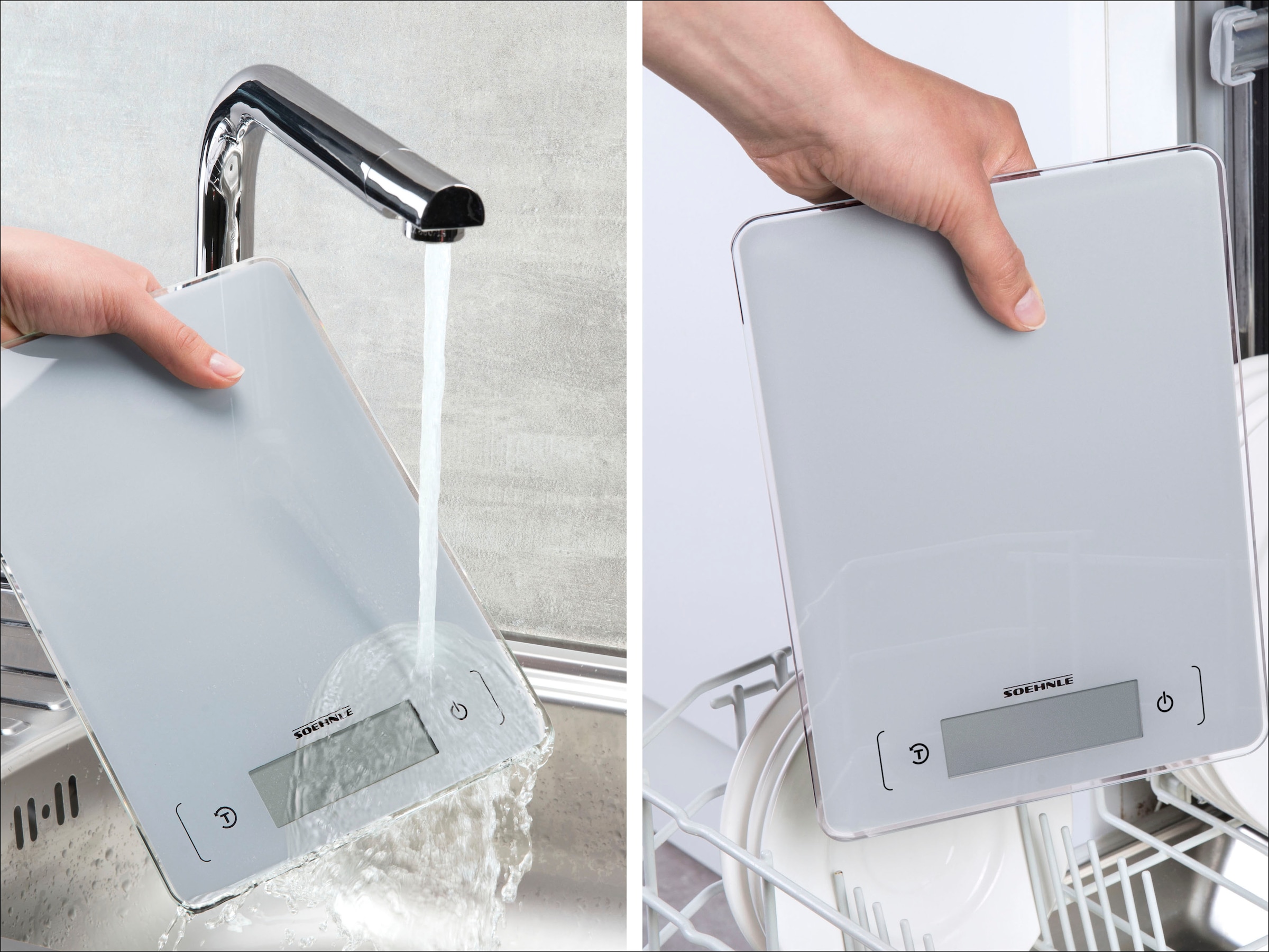 Soehnle Küchenwaage »Page Aqua Proof« wasserdichtes Gehäuse