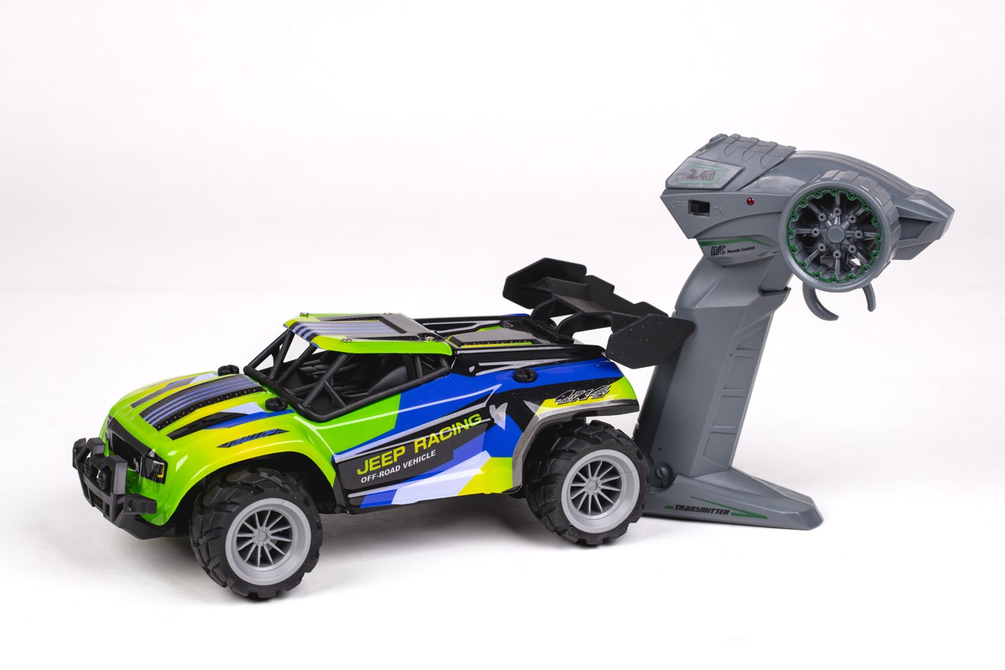 Jeep Racing - R/C 1:20 2,4G 3,7V Li-ion - Blue/yellow