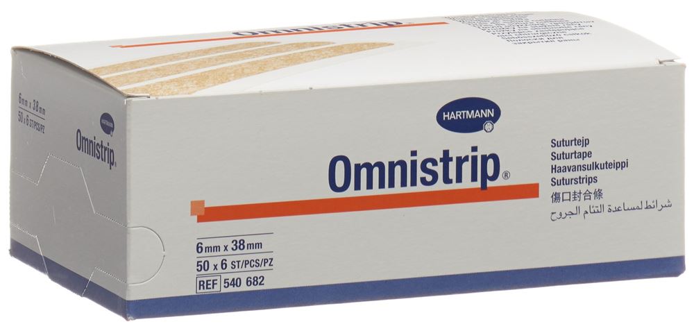 OMNISTRIP Wundnahtstreifen<br>300 Stück, 6x38mm