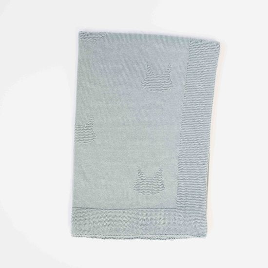 Couverture Petits Chats   Bleu Danube        de               La Manufacture de Layette