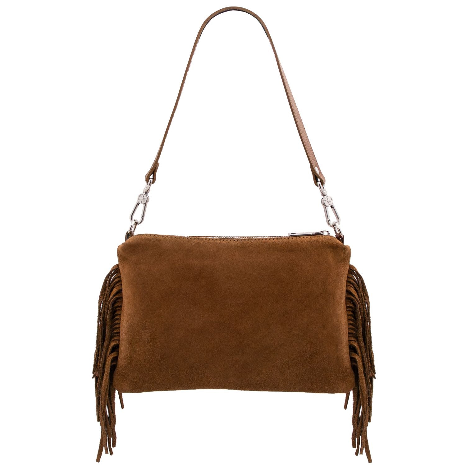 TL142495 – Nomade – Suede leren fringe Clutch