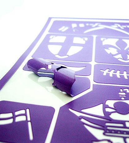 Grim Tout Schablone für Kinderschminke - Ritter und Pirat