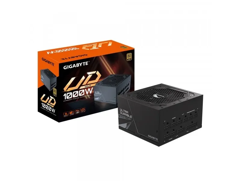 Gigabyte UD1000GM - Strømforsyning (intern) - ATX12V 2.31/ EPS12V - 80 PLUS Gold - AC 100-240 V - 1000 Watt - aktiv PFC