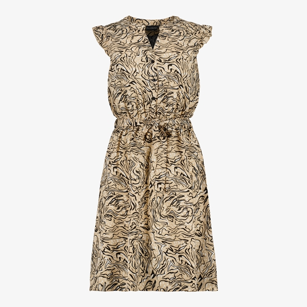 TwoDay beige dames jurk met print