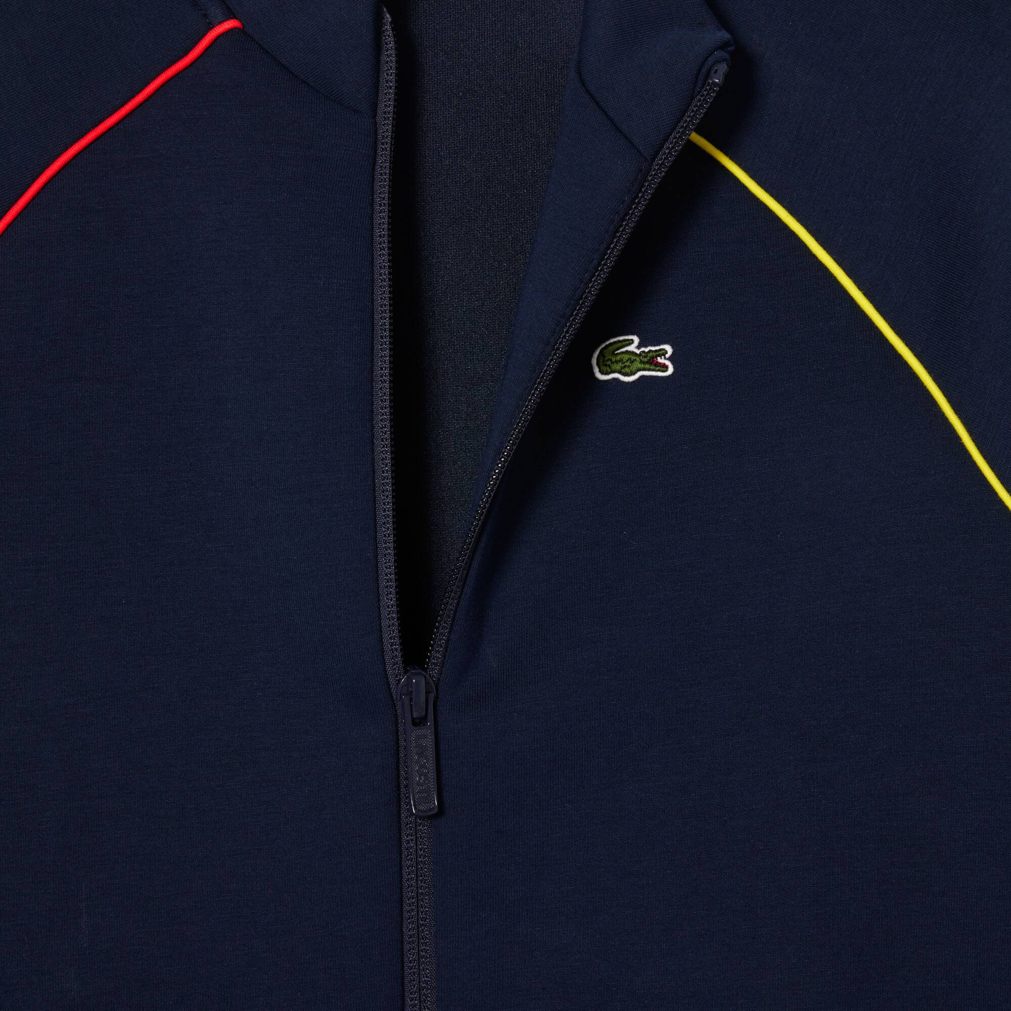 Reissverschluss-Sweatjacke mit Kontrastdetails Pullover & Sweatshirts - Blau - Lacoste - Kinder