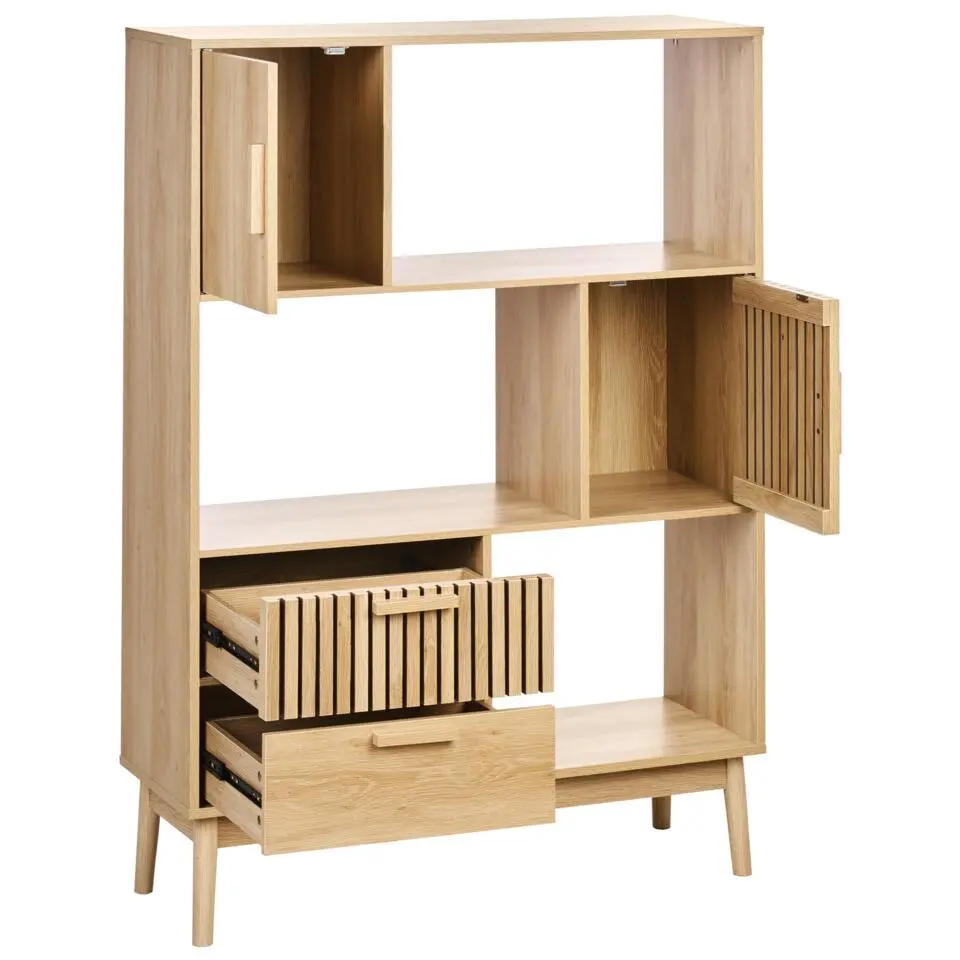 LYNWOOD - Boekenkast - Lichthout - MDF