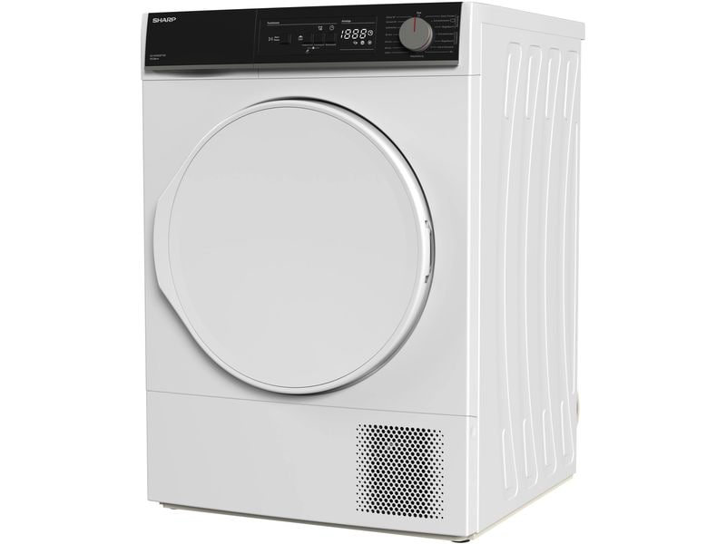 Sharp Wäschetrockner KD-NHA8S8P1W3-CH Rechts Wärmepumpentrockner