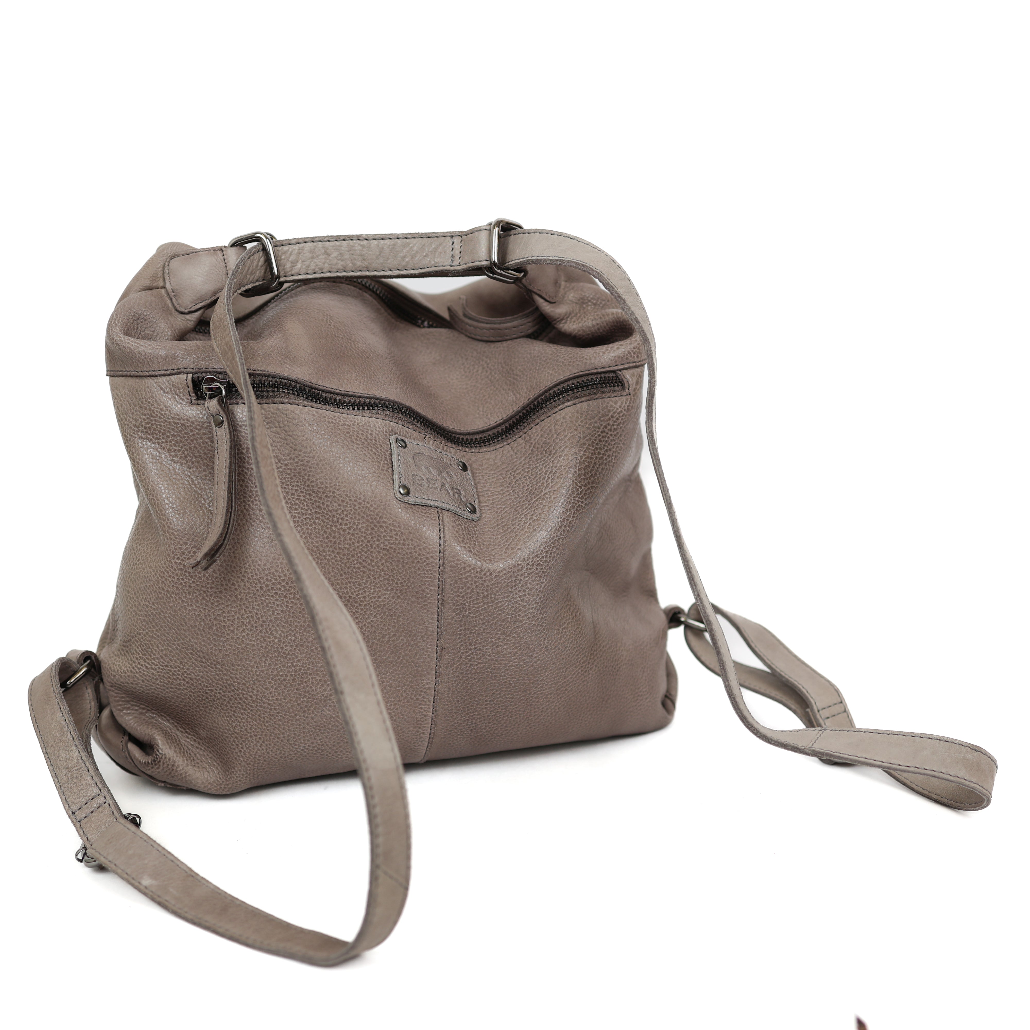 Rugzak/handtas 'Veerle' grijs Grey