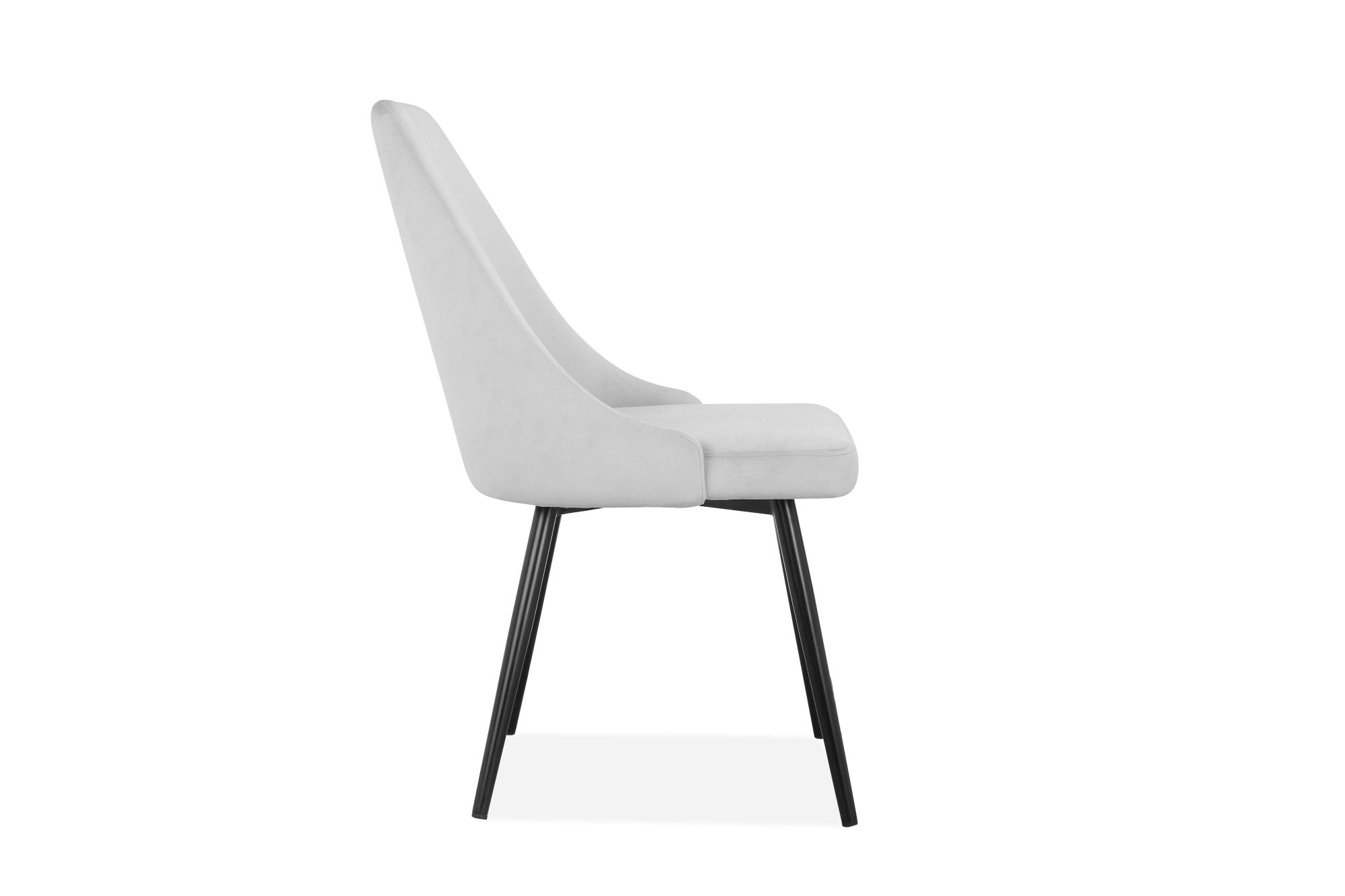INOSIGN Essgruppe »Danny-Malio« Set, Set 100 cm, 5 Stk. tlg. Glastisch 100x100 cm mit 4 Stühlen (Veloursstoff), Gestell aus Metall