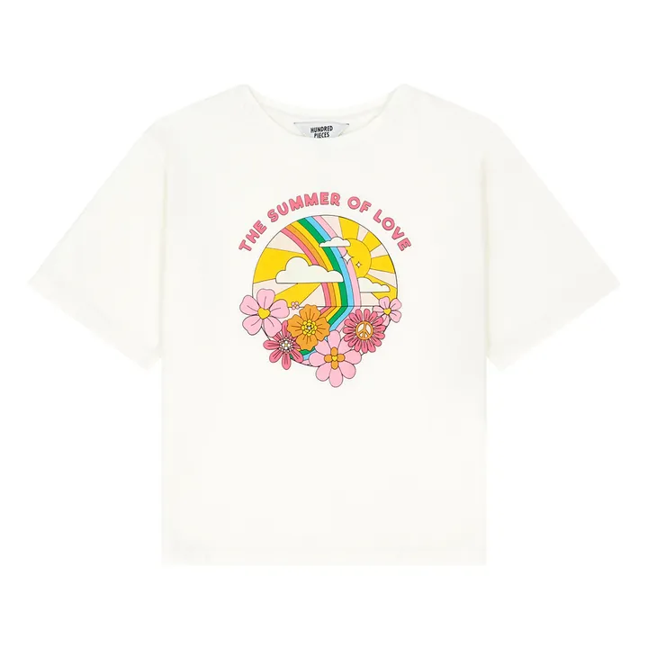 Hundred Pieces T-shirt Manches Courte Coton Bio | Blanc