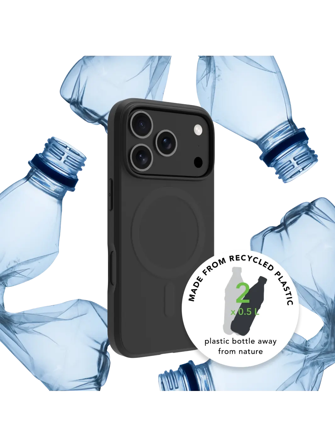 iPhone 17 Pro MagSafe Hardcase Hülle Greenland Pro Recycled (GP63NIBL6743) - Night Black