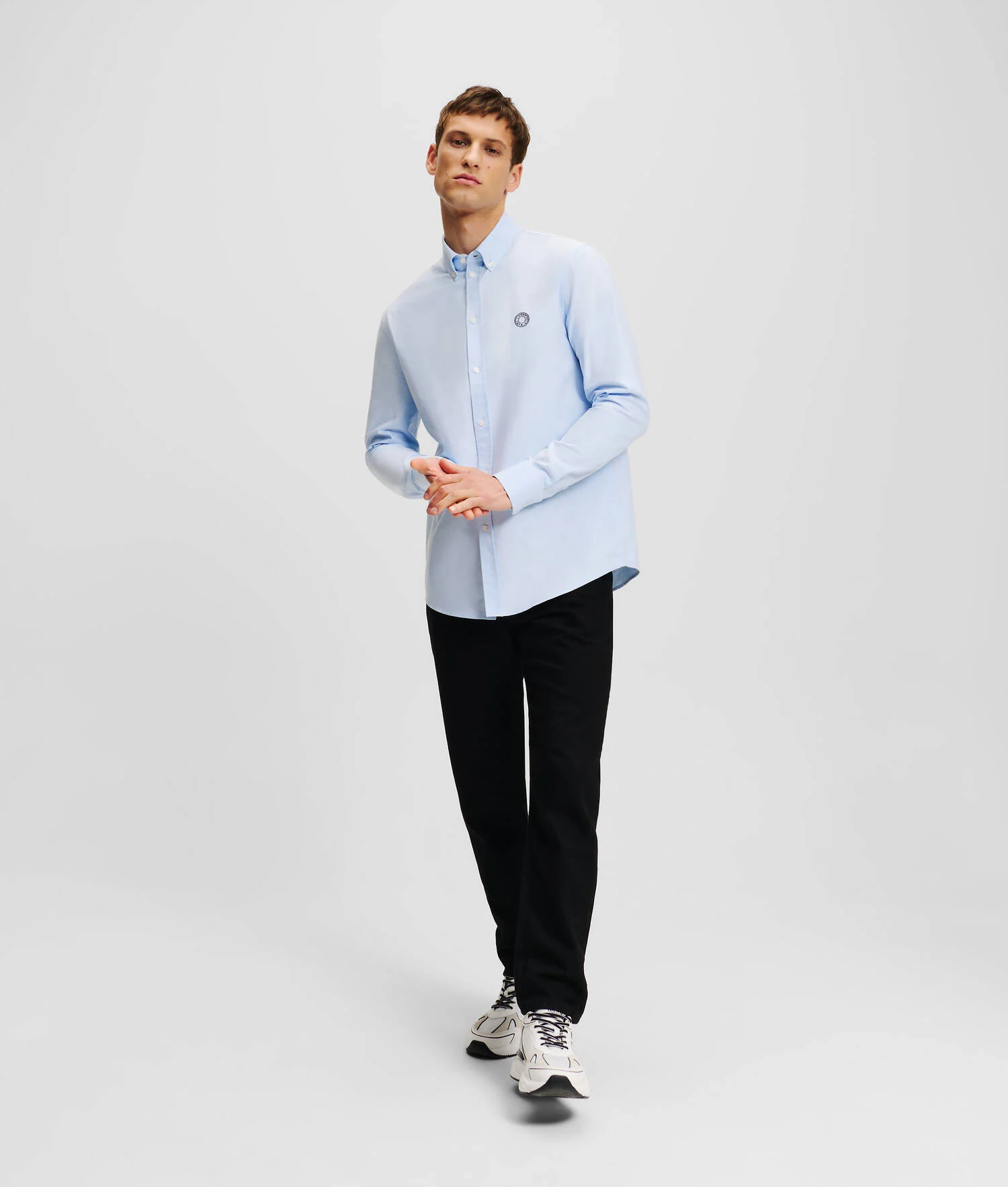 CHEMISE OXFORD AVEC LOGO ROND
