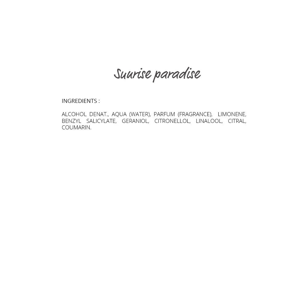 Sunrise Paradise Eau de parfum 30ml