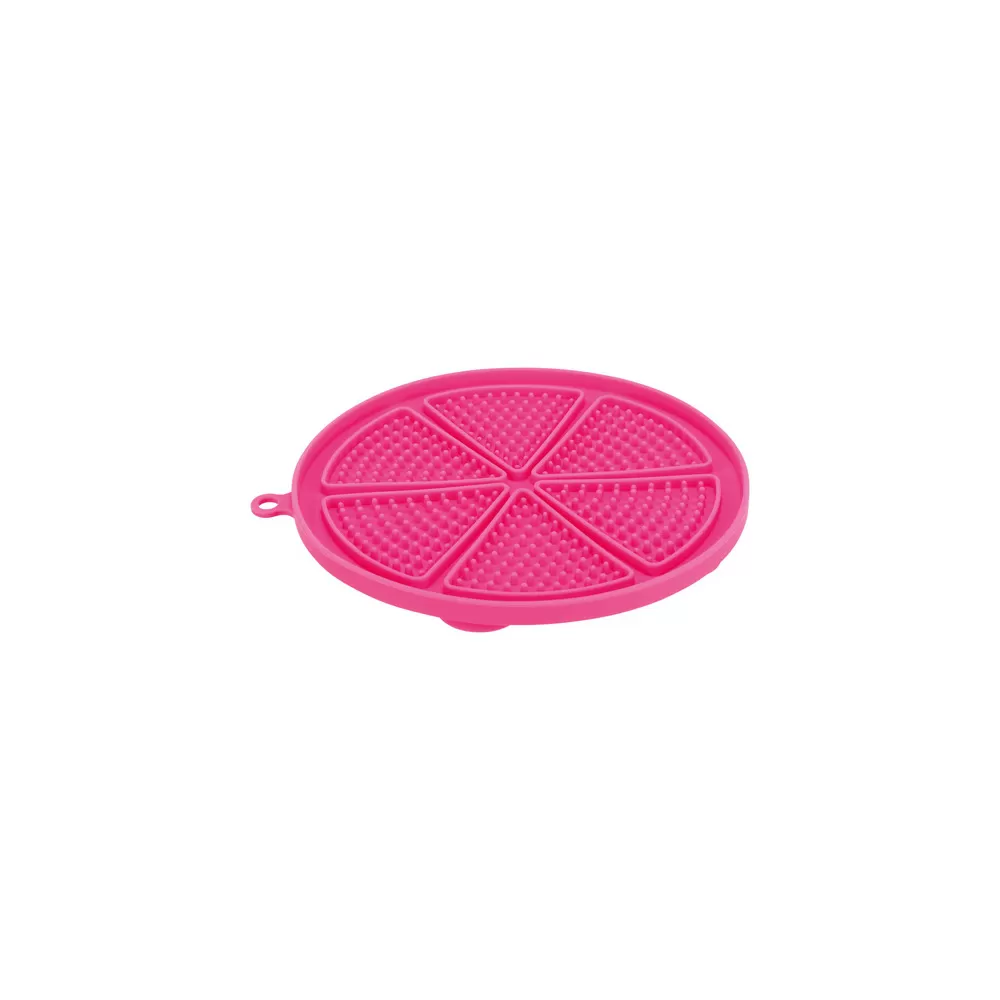 Trixie Lick'n'Snack slikkemåtte m. sugekop 18 cm - pink