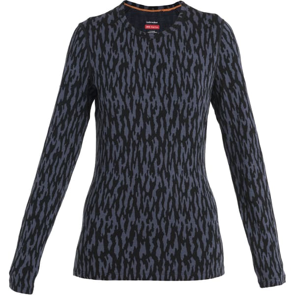 T-shirt thermique ICEBREAKER W MER 260 VERTEX LS CREWE GLACIAL FLOW GRAPHITE/BLACK/J