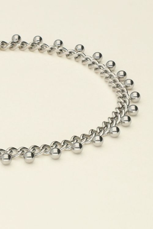Schakelarmband met bolletjes
