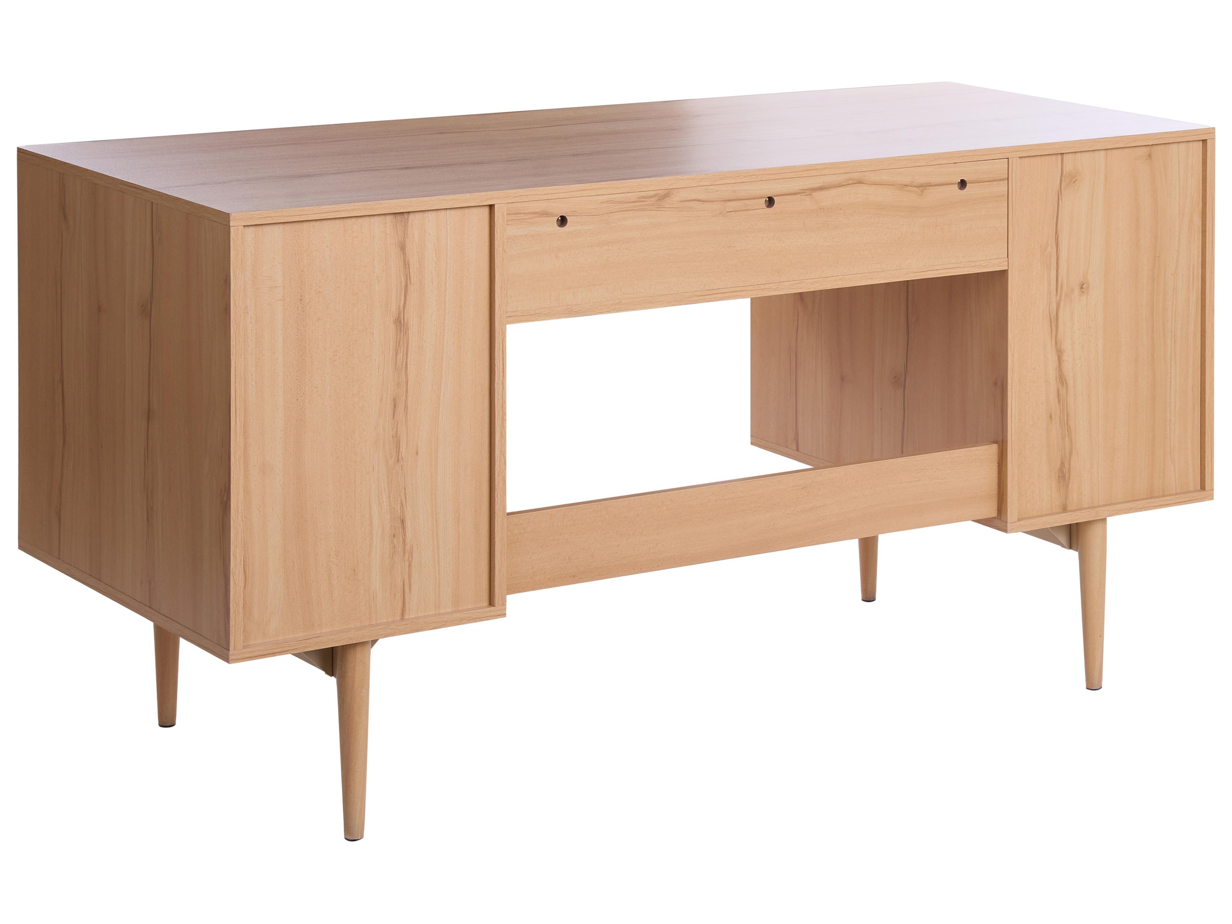 Bureau RAFFRA Lichtbruin 140 cm 60 cm