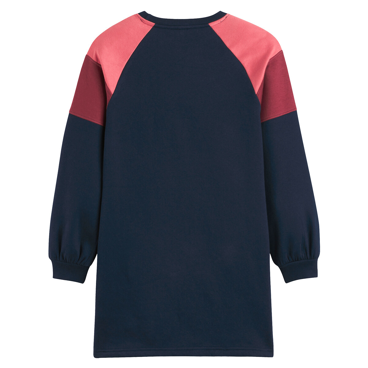 COLEÇÕES LA REDOUTE<br>Vestido reto com mangas compridas, em fleece